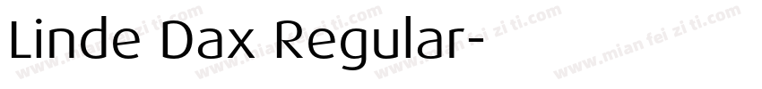 Linde Dax Regular字体转换